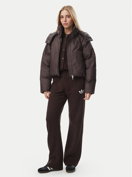 adidas adidas Geacă de iarnă Essentials KR9566 Maro închis Loose Fit
