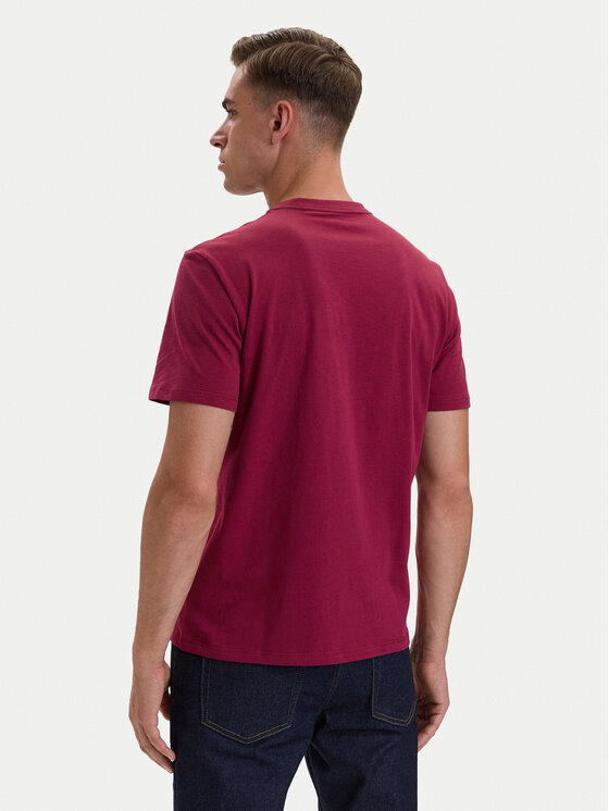 Calvin Klein Calvin Klein Tričko 30s Logo Graphic LV04LH800G Tmavo ružová Regular Fit