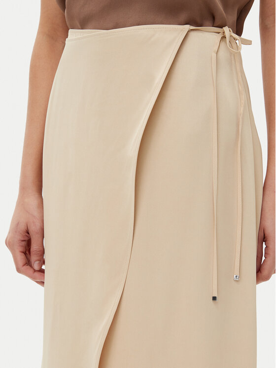 BOSS BOSS Midi suknja Vamarni 50538116 Bež Regular Fit