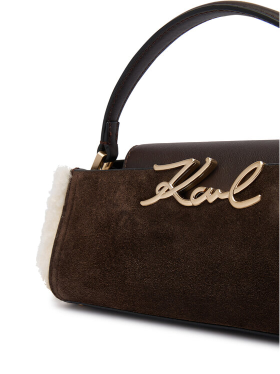 KARL LAGERFELD KARL LAGERFELD Ročna torba B4W30313 Temno rjava