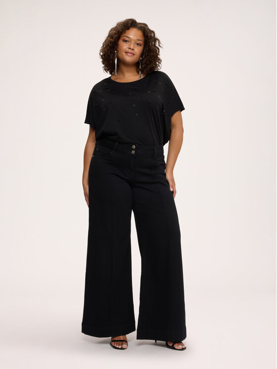 Fiorella Rubino Fiorella Rubino Jeans P427T005338N033 Nero Flare Fit