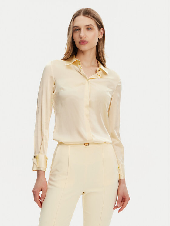 Elisabetta Franchi Elisabetta Franchi Košile CA-101-51E2-V420 Žlutá Regular Fit