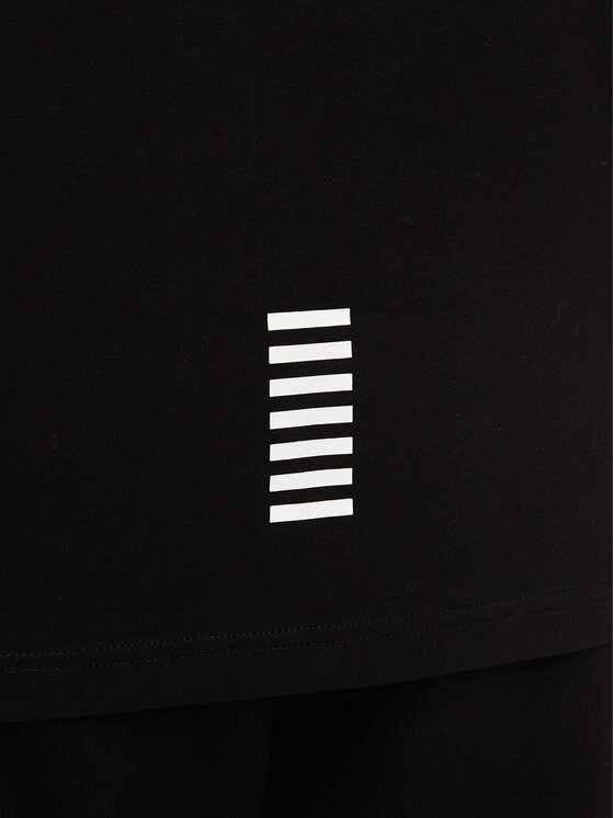 EA7 Emporio Armani EA7 Emporio Armani T-shirt 8NPT27 PJVQZ 1200 Crna Regular Fit