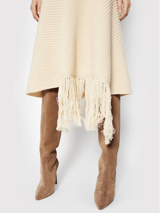 Gonna a trapezio F1WB86 Beige Regular Fit