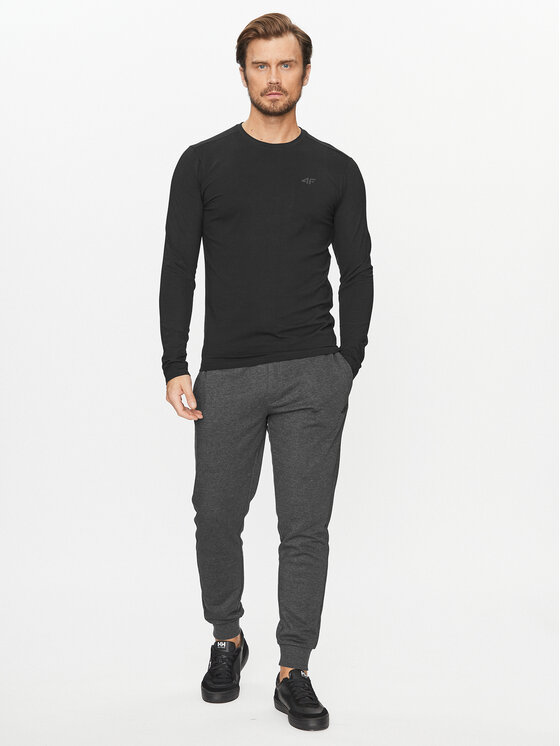 4F 4F Spodnji del trenirke 4FAW23TTROM452 Siva Regular Fit