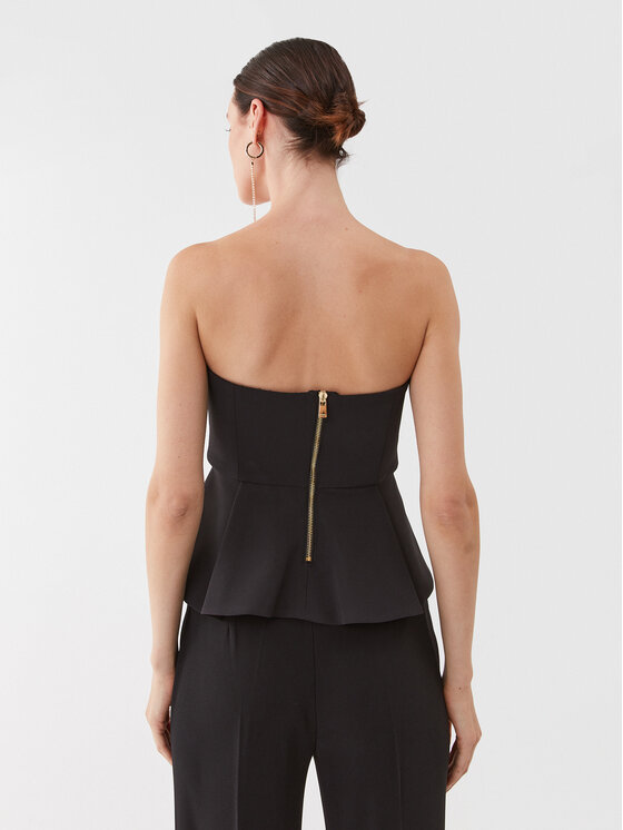 PINKO Pinko Bluzka Magnetone 101662 A0HC Czarny Regular Fit