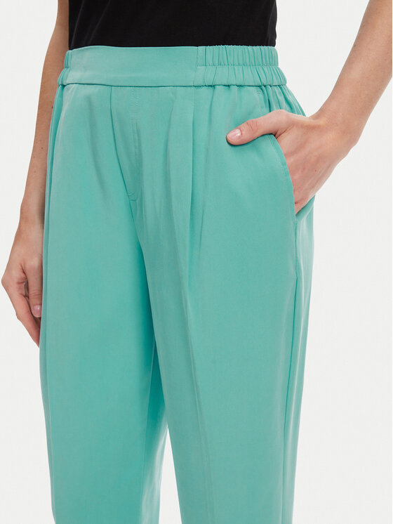 United Colors Of Benetton United Colors Of Benetton Bavlnené nohavice 4Y09DF079 Zelená Regular Fit