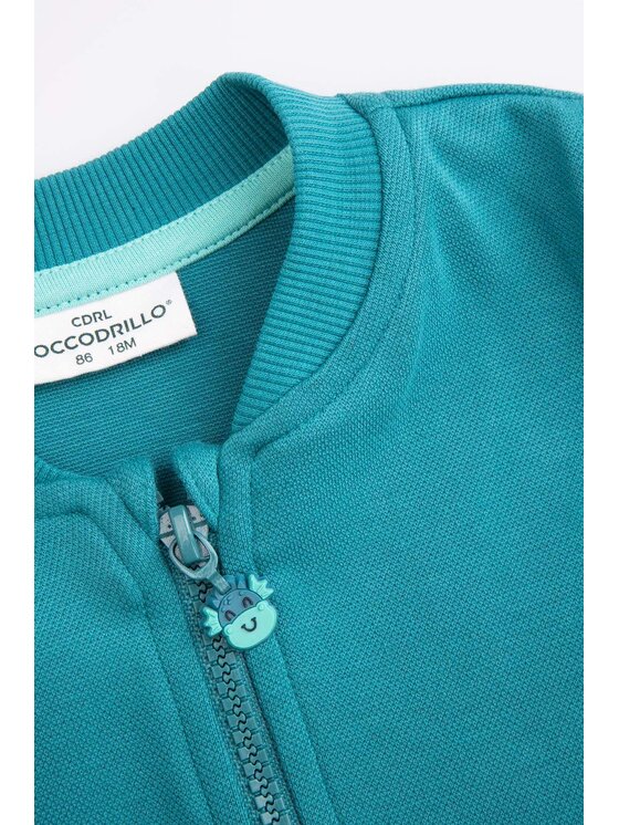 Coccodrillo Coccodrillo Mikina WC5132201DBN-013 Tyrkysová Regular Fit