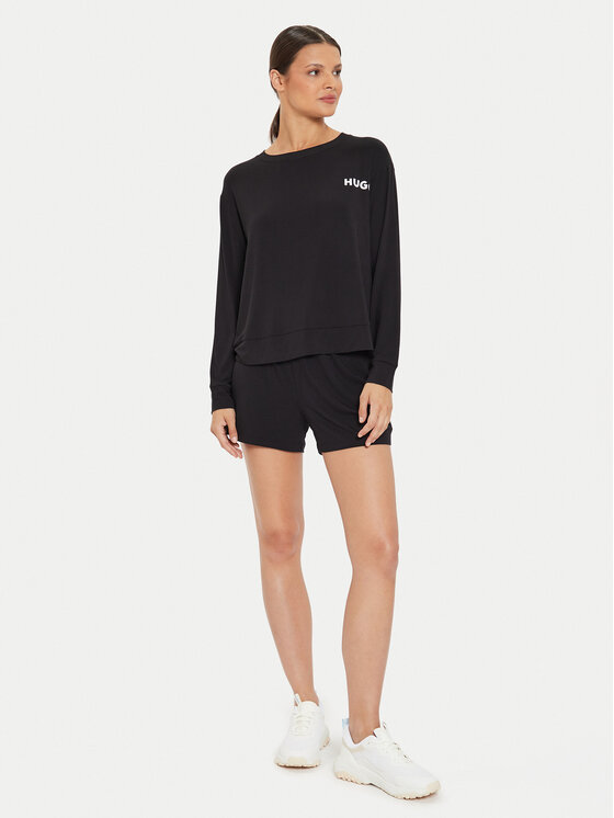 HUGO Hugo Pyžamový top Unite 50490706 Černá Relaxed Fit