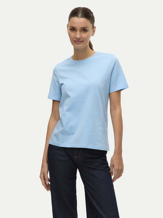 Vero Moda Vero Moda Tricou Paulina 10316991 Albastru Regular Fit