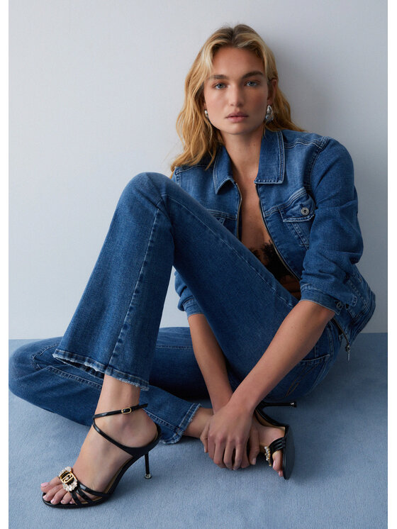 Liu Jo Liu Jo Giacca di jeans UA6176DS05778998 Celeste Regular Fit