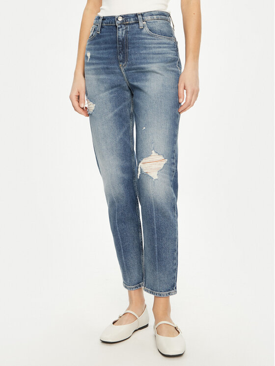 Calvin Klein Jeans Calvin Klein Jeans Blugi J20J224513 Albastru Mom Fit