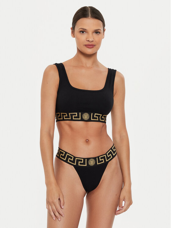 Versace Versace Tanga AUD01042 1A10011 Fekete