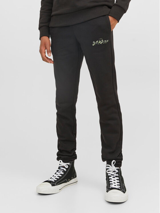 Jack&Jones Junior Spodnji Del Trenirke 12237173 Črna Comfort Fit