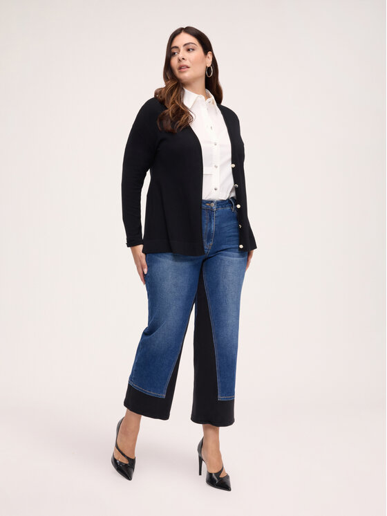 Fiorella Rubino Fiorella Rubino Kardigan M084L008356N033 Czarny Regular Fit