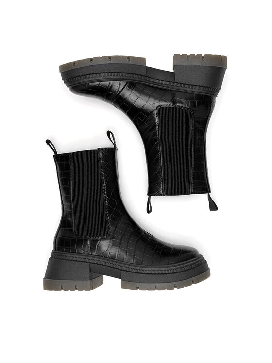 Nine West Nine West Kotníková obuv s elastickým prvkem WFA3033-9 Černá