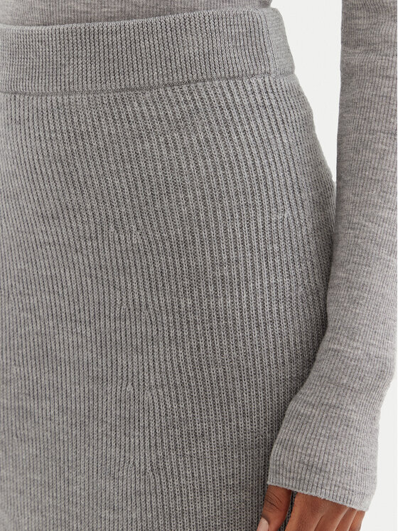 Max Mara Leisure Max Mara Leisure Midi sijonas Agile 2426306028 Pilka Regular Fit