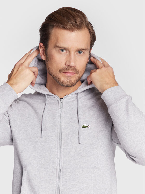 Lacoste Lacoste Світшот SH9626 Сірий Classic Fit