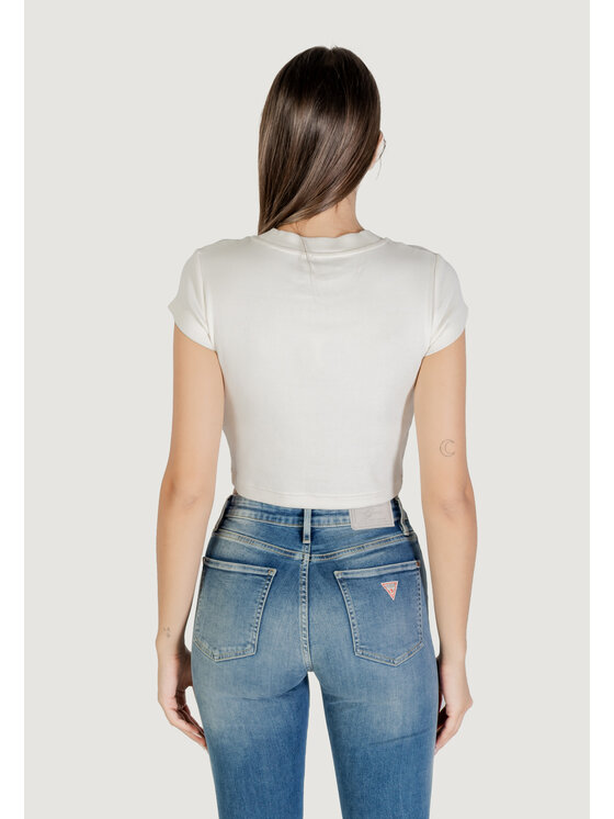 Calvin Klein Jeans Calvin Klein Jeans T-Shirt MONOGRAM BABY TEE Λευκό Casual Fit