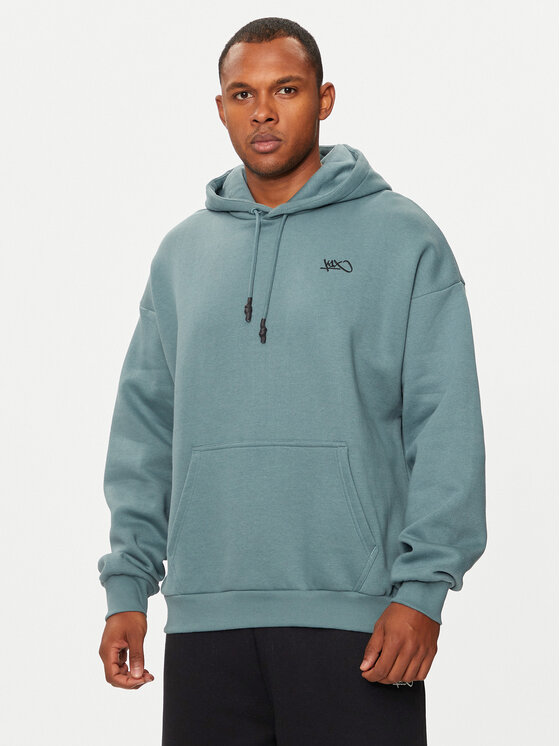 K1X K1X Majica dugih rukava Logo 60210135 Zelena Relaxed Fit