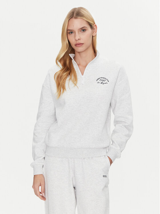 Guess Guess Mikina V5GQ06 KCS01 Šedá Regular Fit