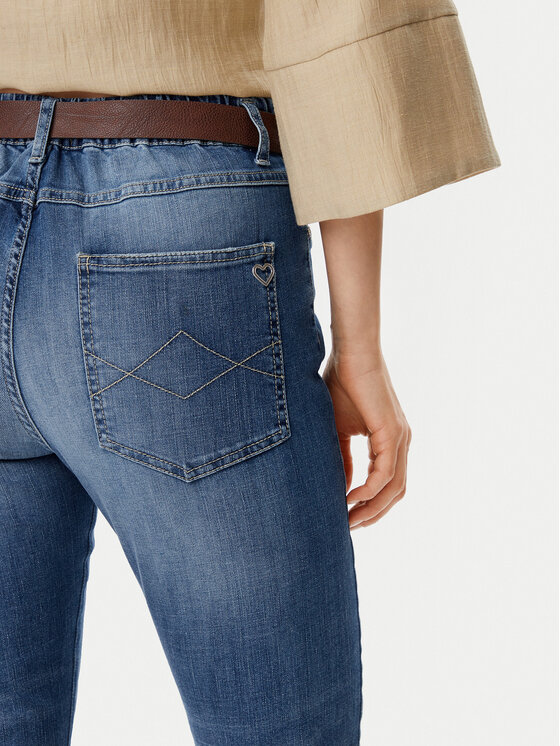 Please Please Jeans hlače P2TDBQ2W5L Modra Straight Leg