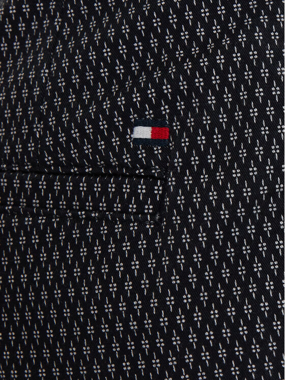 Tommy Hilfiger Tommy Hilfiger Pantaloncini di tessuto Dover Print MW0MW42353 Blu scuro Slim Fit