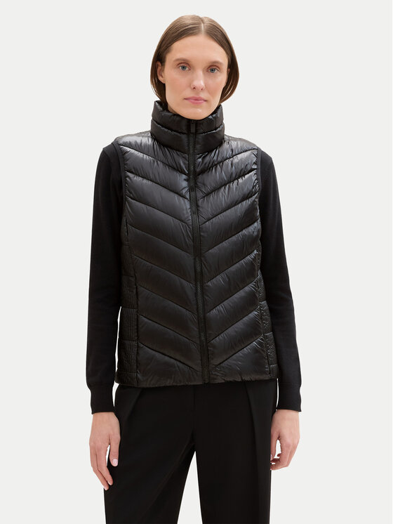 Tom Tailor Tom Tailor Безрукавка 1041486 Чорний Slim Fit