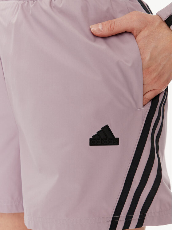 adidas adidas Sportske kratke hlače Future Icons 3-Stripes IS3615 Ljubičasta Relaxed Fit