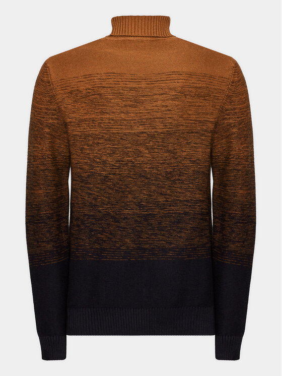 Pierre Cardin Pierre Cardin Krekls ar augstu apkakli C5 50633 5044 Brūns Regular Fit