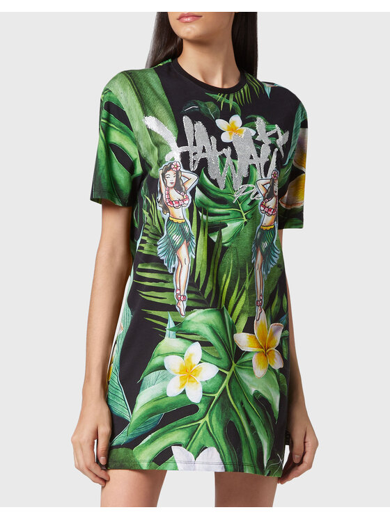PHILIPP PLEIN PHILIPP PLEIN T-shirt 4017 Verde Regular Fit