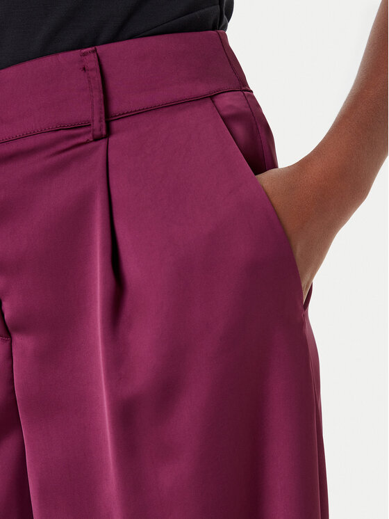 Rinascimento Rinascimento Palazzo hlače CFC0124993003 Tamnocrvena Wide Leg