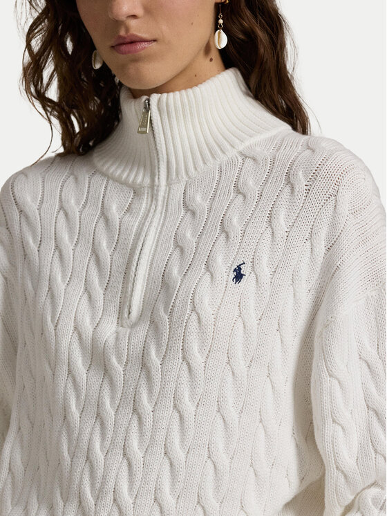 Polo Ralph Lauren Polo Ralph Lauren Svetr 211963467 Bílá Relaxed Fit
