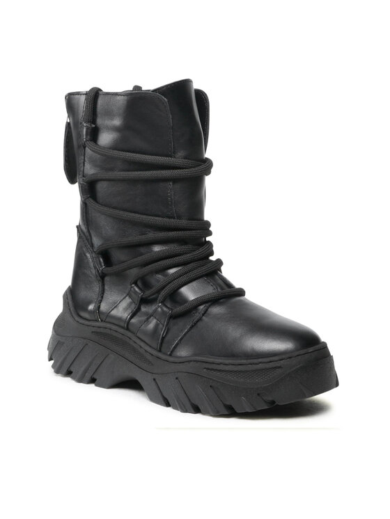 Inuikii Inuikii Μπότες Χιονιού Trekking Lace Up 70107-110 Μαύρο