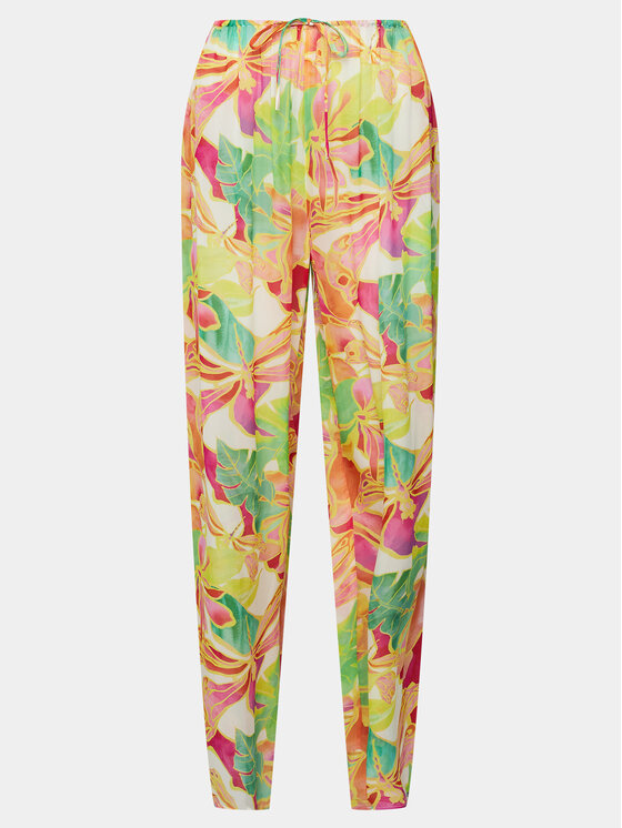 Seafolly Seafolly Spodnie materiałowe 55192-PA Kolorowy Relaxed Fit