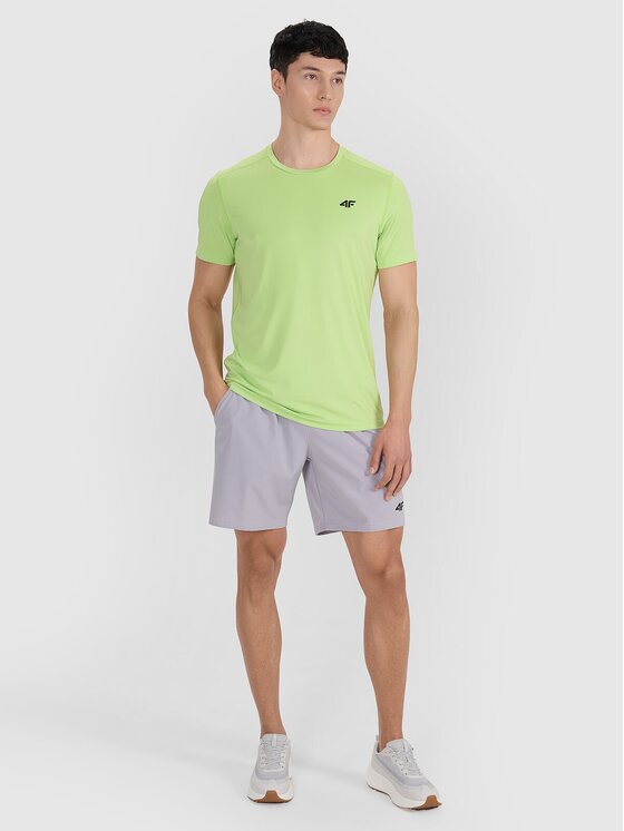 4F 4F Maglietta tecnica 4FWAW25TFTSM1521-42S Verde Regular Fit