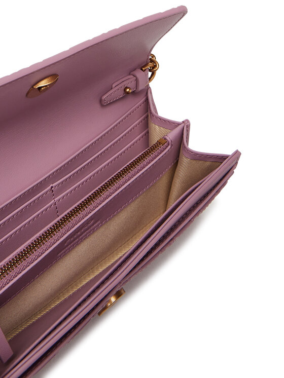 PINKO PINKO Veliki ženski novčanik Love Tiny Birds Wallet C 103765 A1YB Ljubičasta