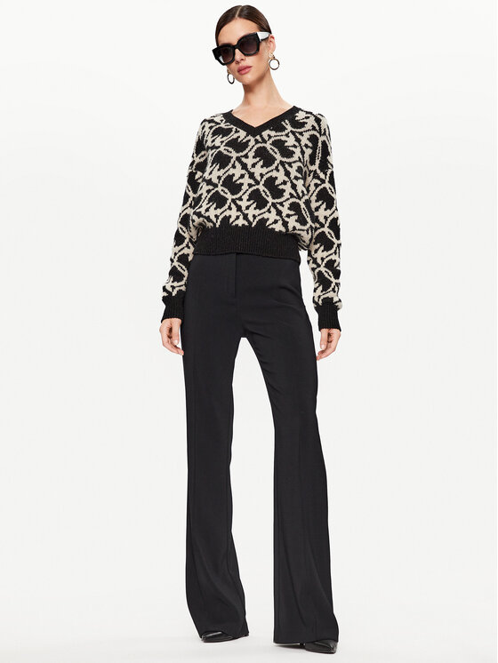 PINKO Pinko Pantaloni de damă 1000547624 Negru Slim Fit