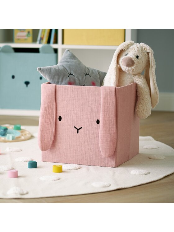 MIAhome MIAhome Pojemnik na zabawki 28x28x28 cm TAMAL różowy Różowy