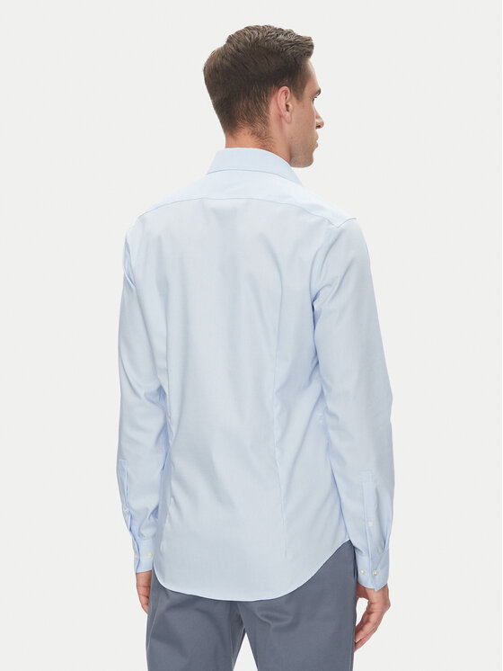 Calvin Klein Calvin Klein Koszula LV019EU017 Błękitny Slim Fit