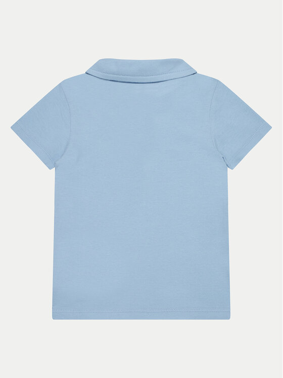 Guess Guess Tricou polo N2GP03 KAPY0 Albastru celest Regular Fit