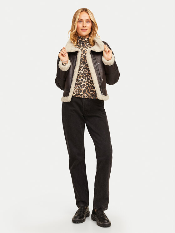 JJXX JJXX Jakna iz umetnega usnja Yolanda 12259326 Rjava Regular Fit
