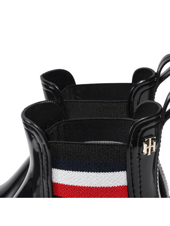 Bottines de pluie tommy hilfiger noir deals