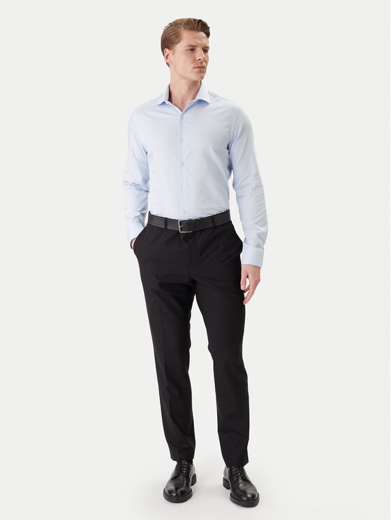 Calvin Klein Calvin Klein Cămașă LV019EU119 Albastru celest Slim Fit