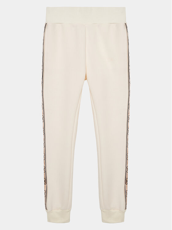 Guess Pantaloni trening J2YQ27 KB3P2 Écru Regular Fit
