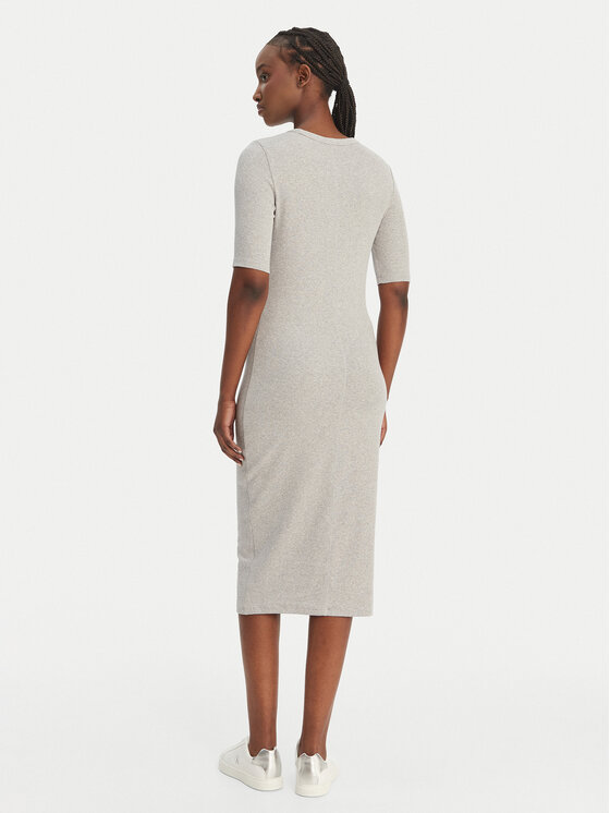 Calvin Klein Jeans Calvin Klein Jeans Ежедневна рокля LV047D217G Сив Slim Fit