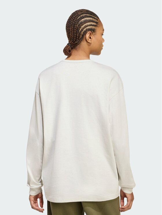 adidas adidas Sweter 165625 Kremowy Oversize
