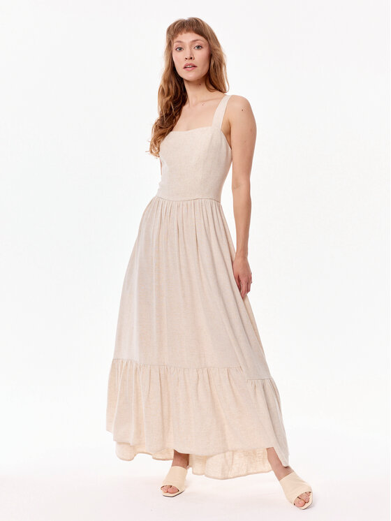 MANDRAGORA MANDRAGORA Vestito estivo Meg Beige A-Line Fit