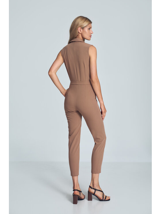 FIGL FIGLFIGL Jumpsuit M716 Marrone Regular Fit