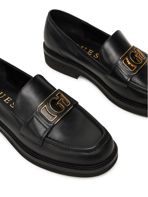 Guess Guess Loafersy FLPSHU LEA14 Czarny